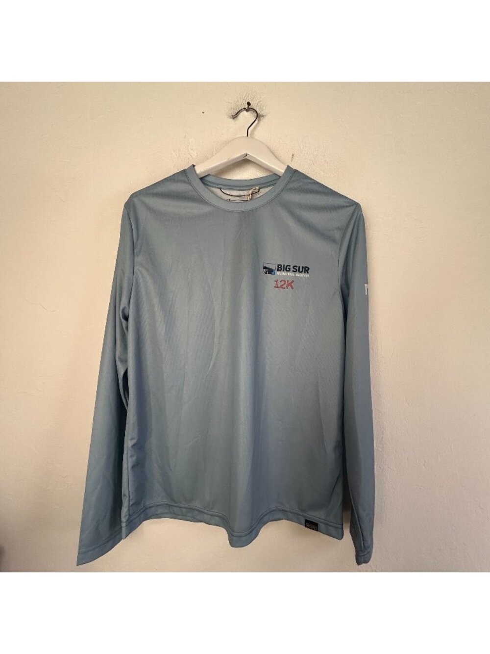 Recover Big Sur International Marathon 12K Running Shirt Mens Medium Blue New